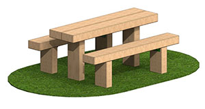 WOODEN SEATING 