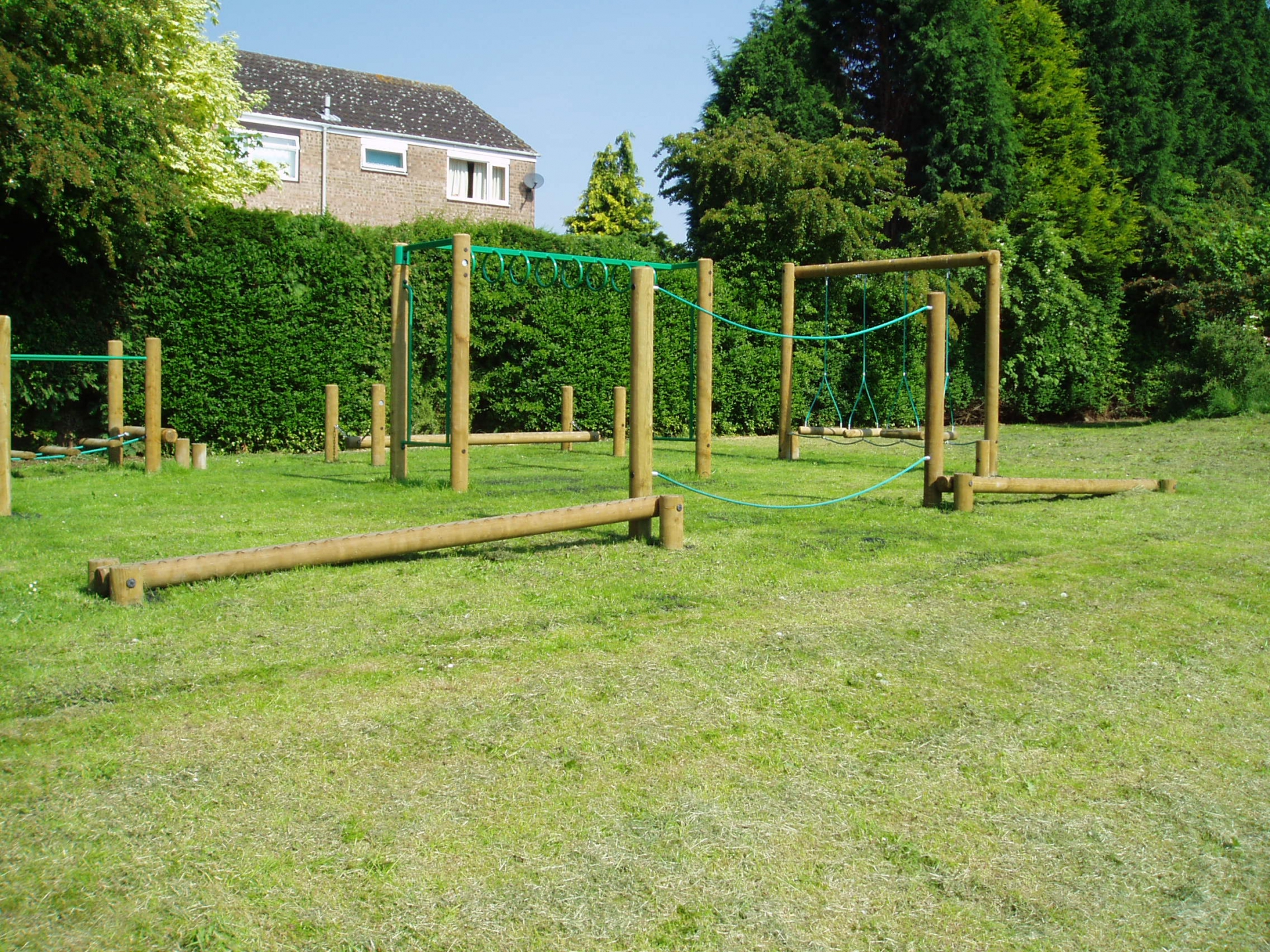 Rope Walk With Sloping Balance Beans