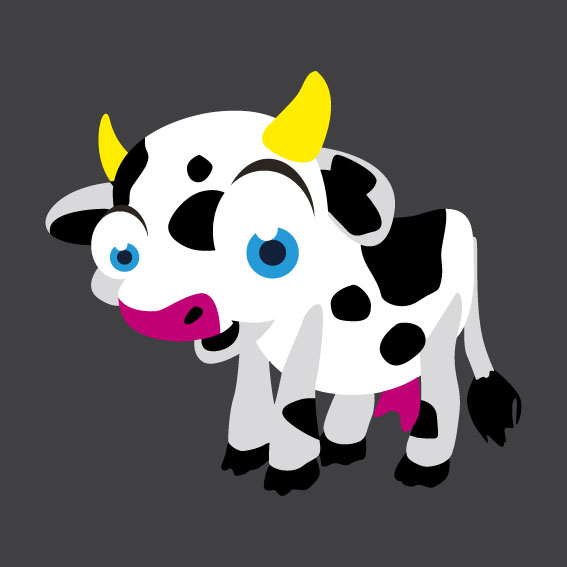 Cow 2    1m x 1m