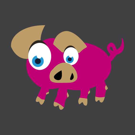 Pig 1m x 1m