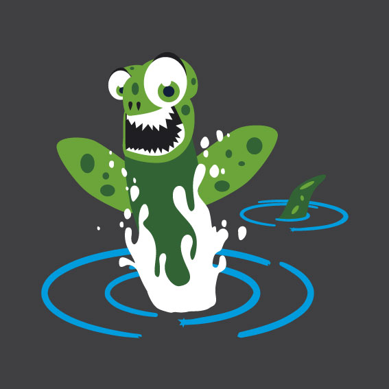 Sea Monster 1m x 1m