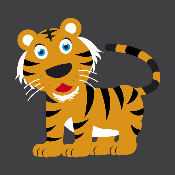 Tiger 1m x 1m