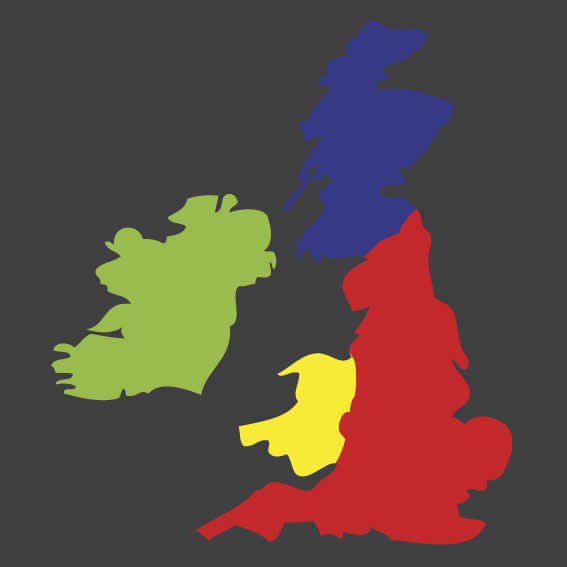 UK Map 3m x 3m