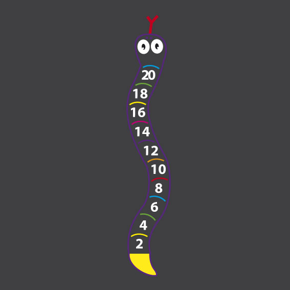 2-20 Snake Outline  3.7m x 0.6m