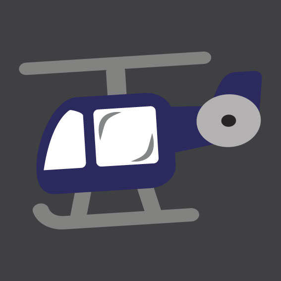 Helicopter 1m x 1m