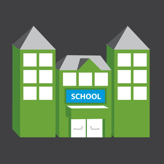 School 0.9m x 0.9m