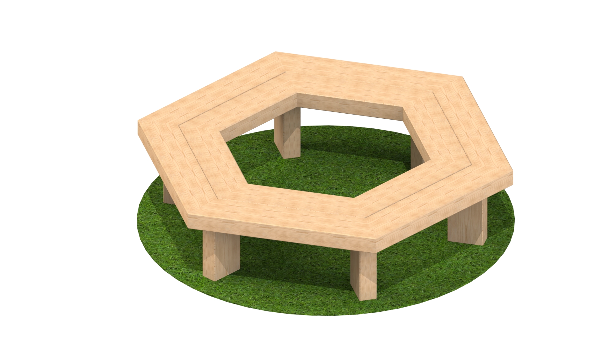 2m Hexagonal Tree Seat