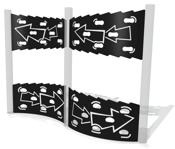 Curved Arrow Split Traverse Wall (set of 4)